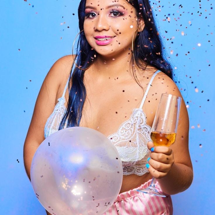 Portrait of Lina Moretti, group coordinator and fusion cooking expert